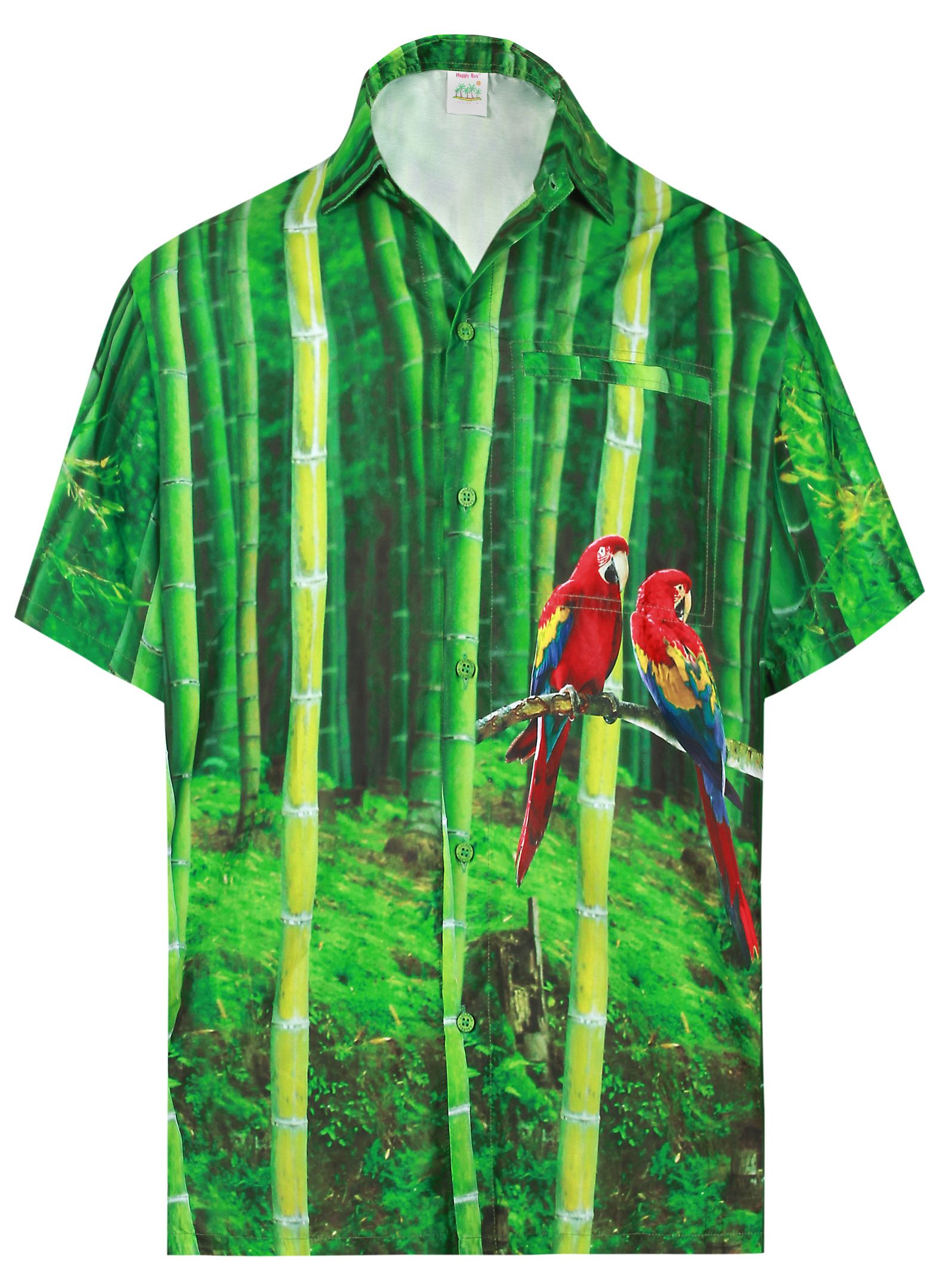 Parrot Green Unique Design Hawaii Shirt Ha82500