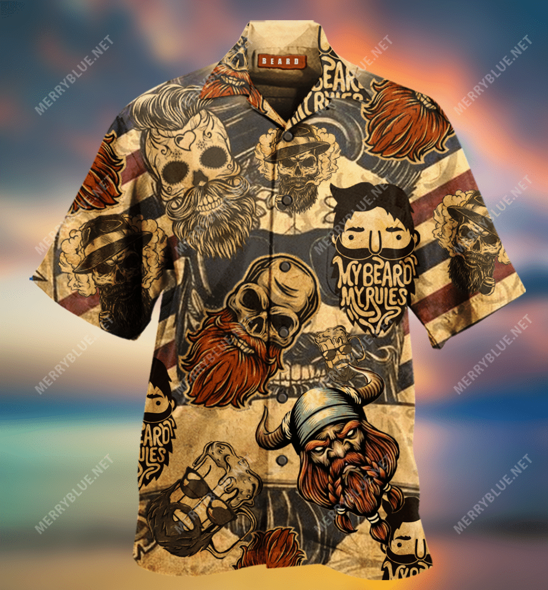 Beach Shirt Shop My Beard My Rules Unisex Hawaiian Shirt