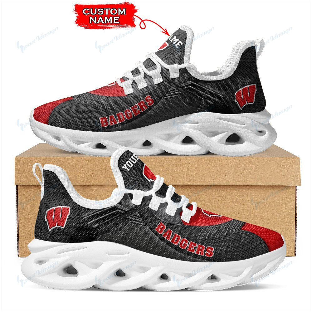 Wisconsin Badgers Personalized Yezy Running Sneakers 279