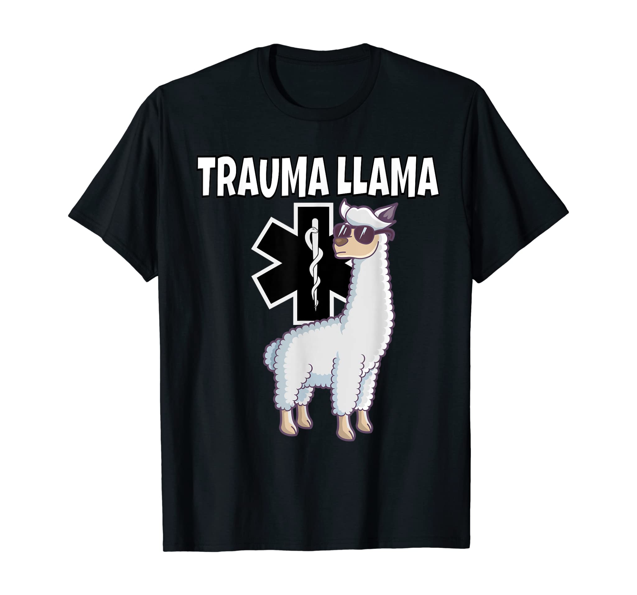 Funny Trauma Llama EMT T-Shirt Medic EMS Gift T-Shirt