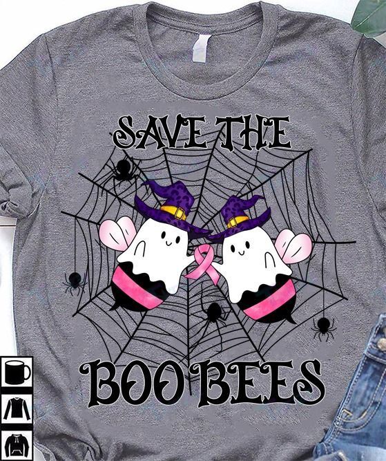 Breast Cancer Awareness Save The Boo Bees Graphic Unisex T Shirt, Sweatshirt, Hoodie Size S – 5Xl