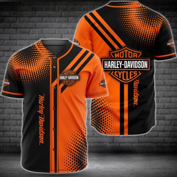 Harley Davidson Motorcycles Baseball Jersey Shirt Clothing Clothes ...