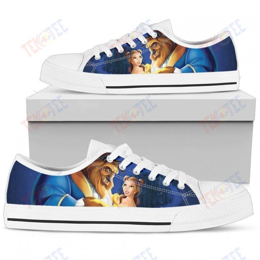 Mens Womens Beauty The Beast Low Top Shoes Custom Print Footwear Converse Sneakers TMT851