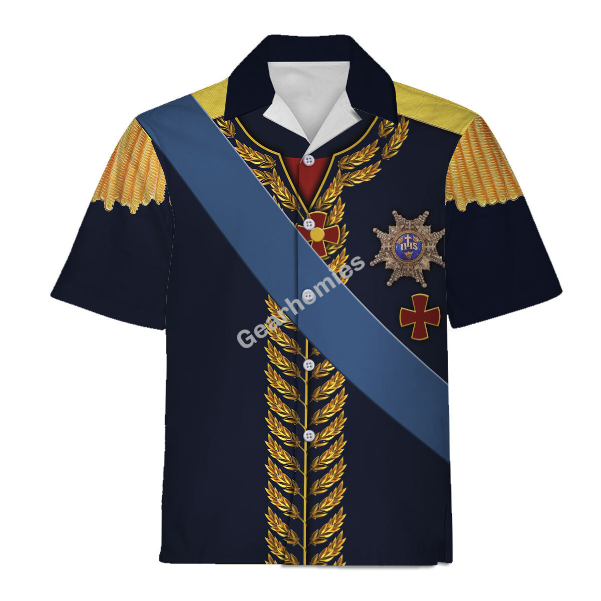 Gearhomies Hawaiian Shirt Marshal General In Napoleonic War 3D Apparel