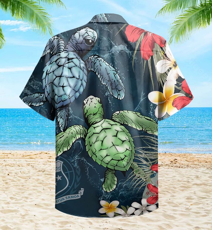 Turtle Floral Colorful Hawaii Shirt Ha82740