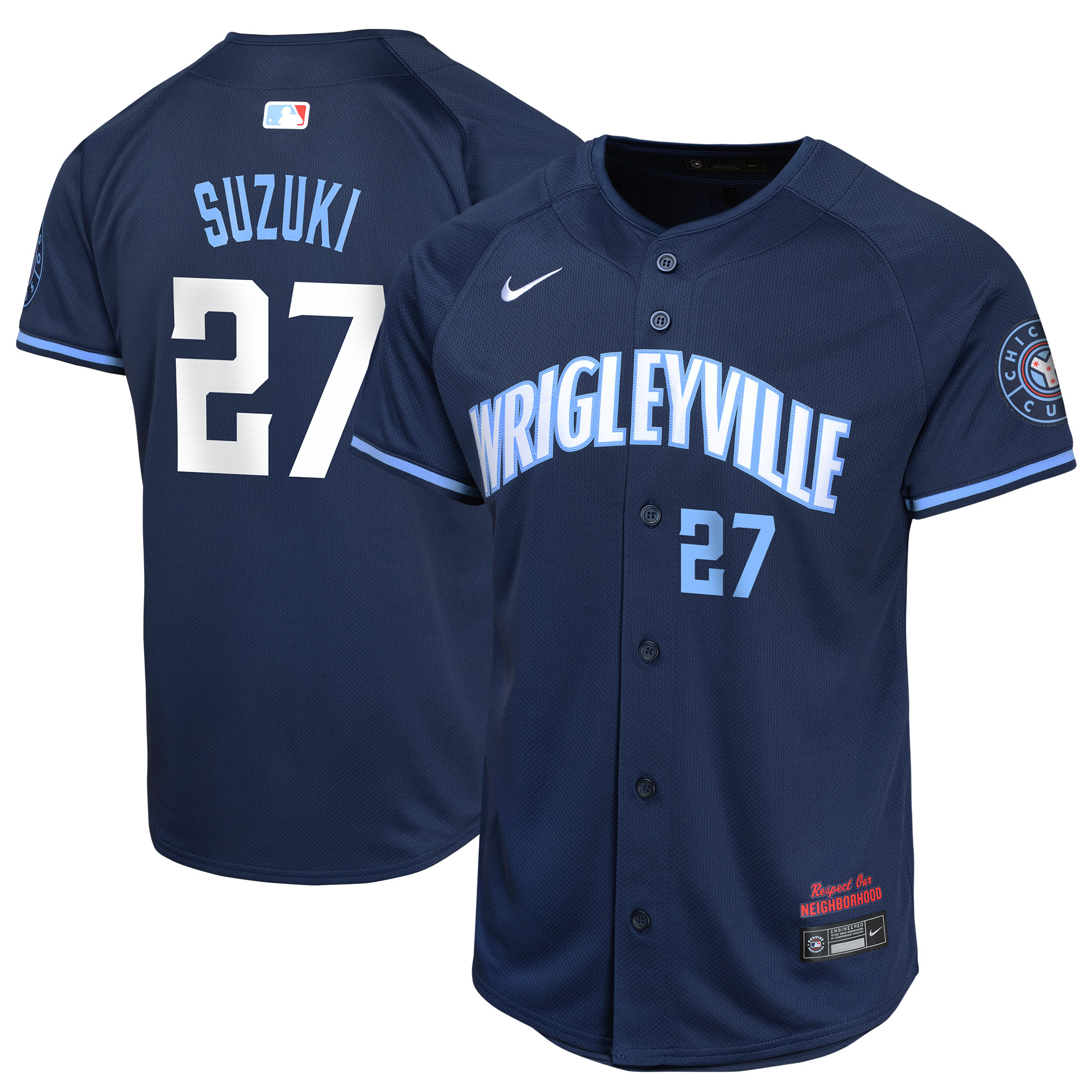 Seiya Suzuki Chicago Cubs Youth City Connect Limited Player Jersey – Navy