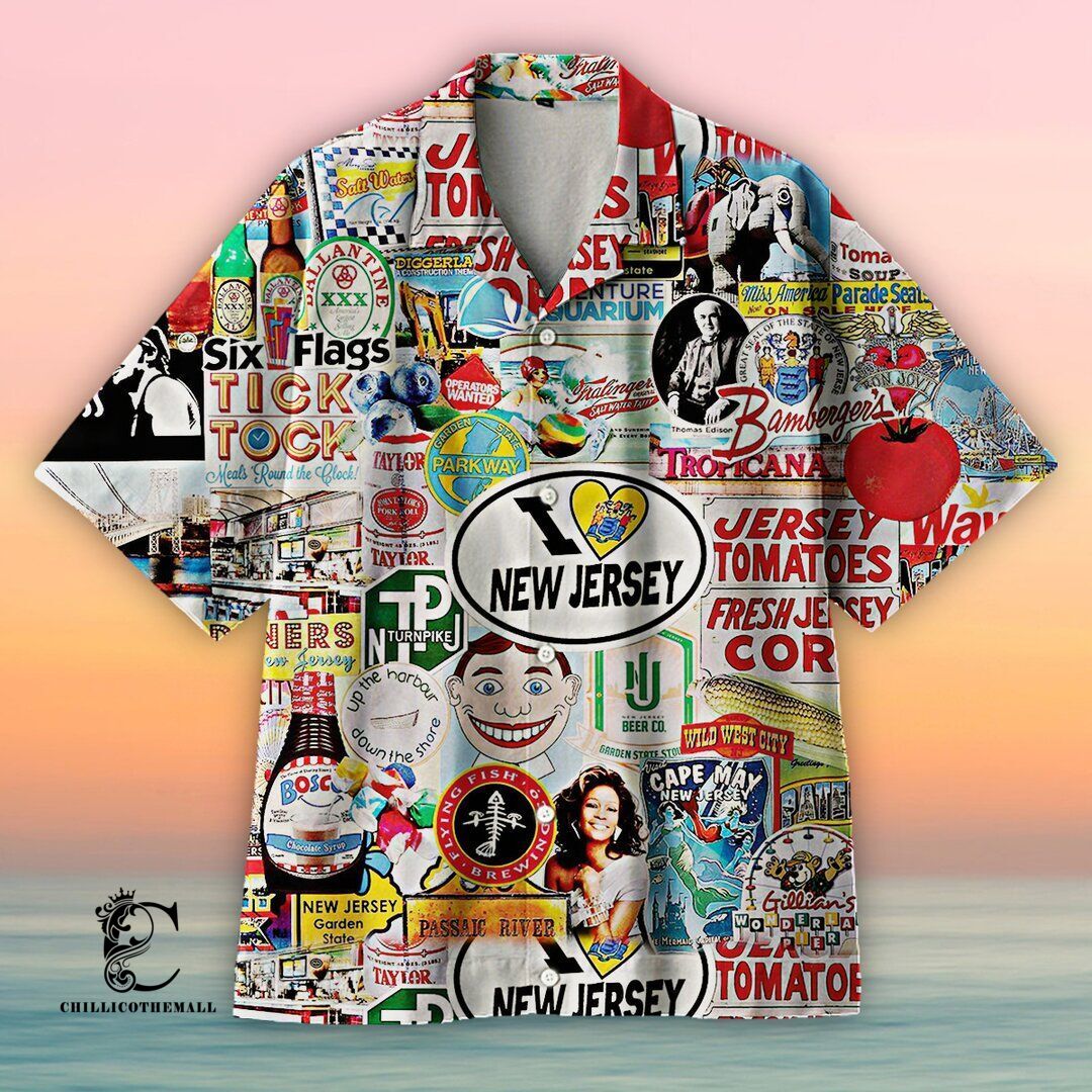 Amazing I Love New Jersey Hawaiian Shirt