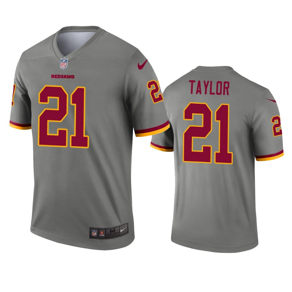 Washington Redskins Sean Taylor Gray Inverted Legend Jersey