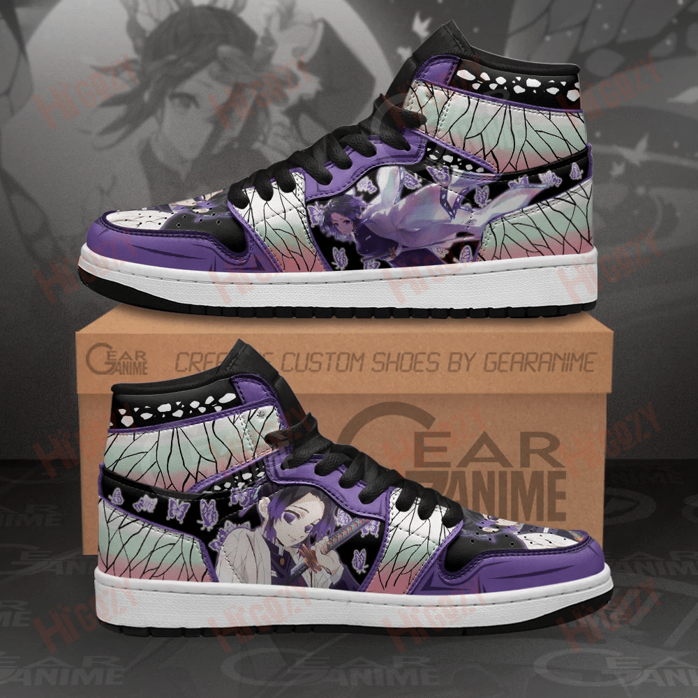 Shinobu Kocho Sneakers Demon Slayer Custom Anime Shoes - Aylmer Shop