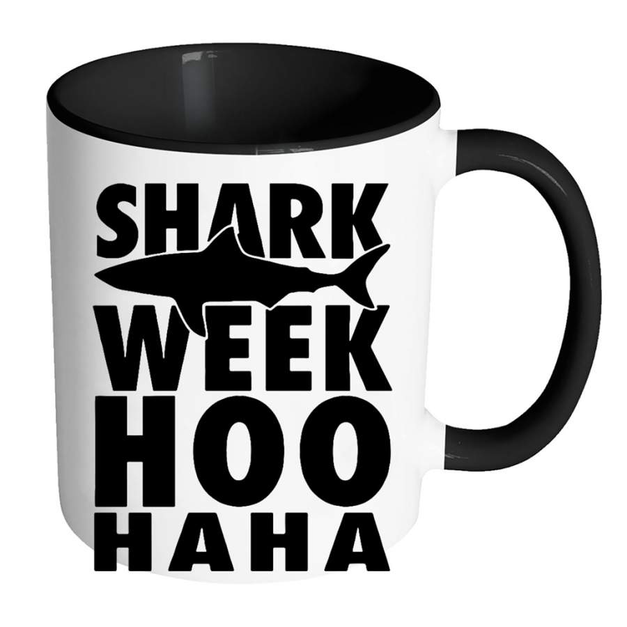 Shark Week Hoo Haha – Full-Wrap Coffee Colors Accent Mug