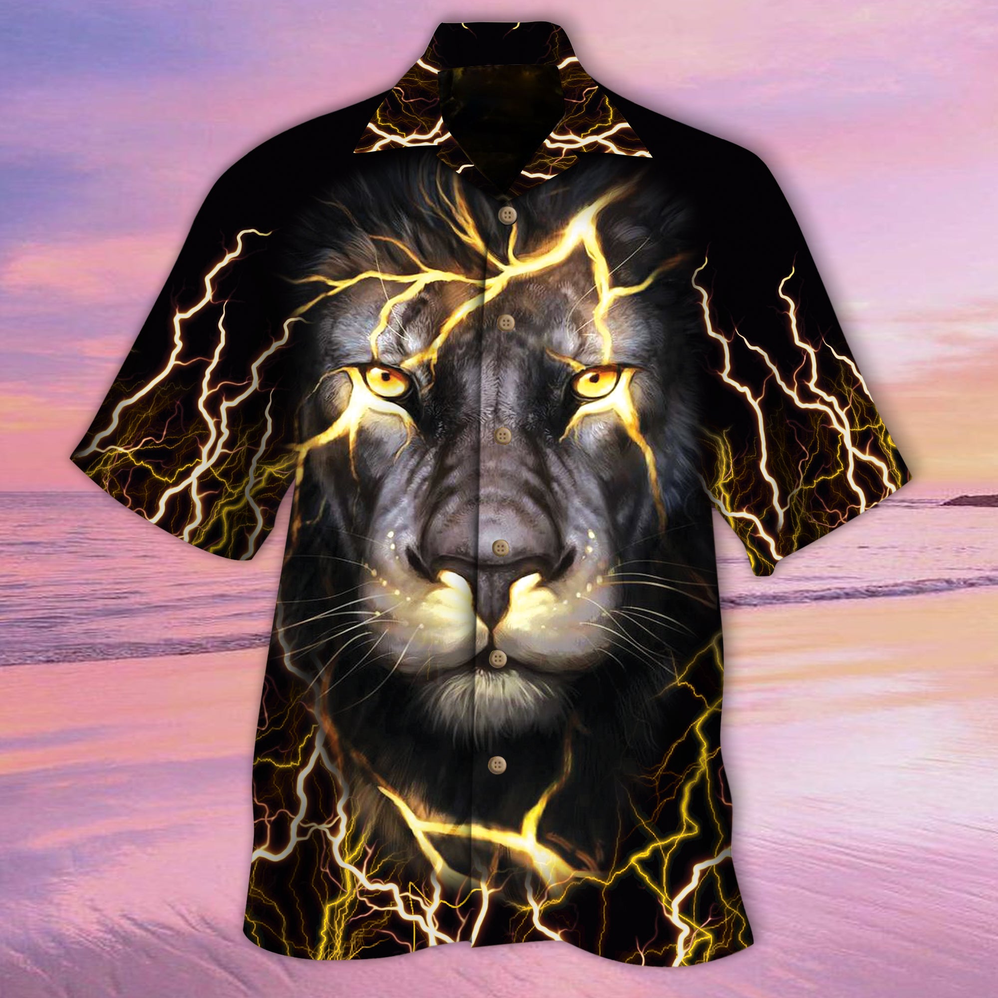 Thunder Lion Hawaiian Shirt – Kv55