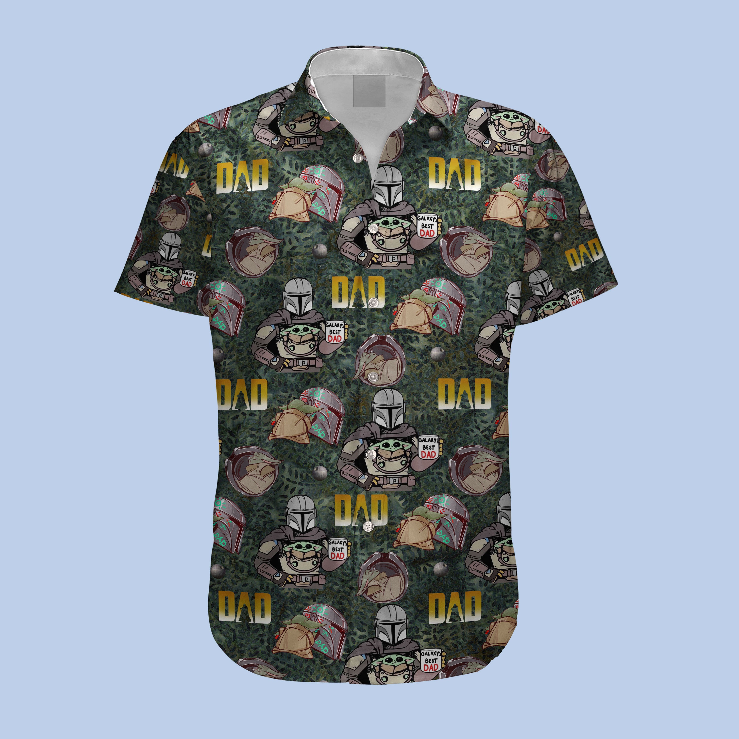 Father Mandalorian Hawaii Shirt Dad The Child Mando Day Gift Ha17082