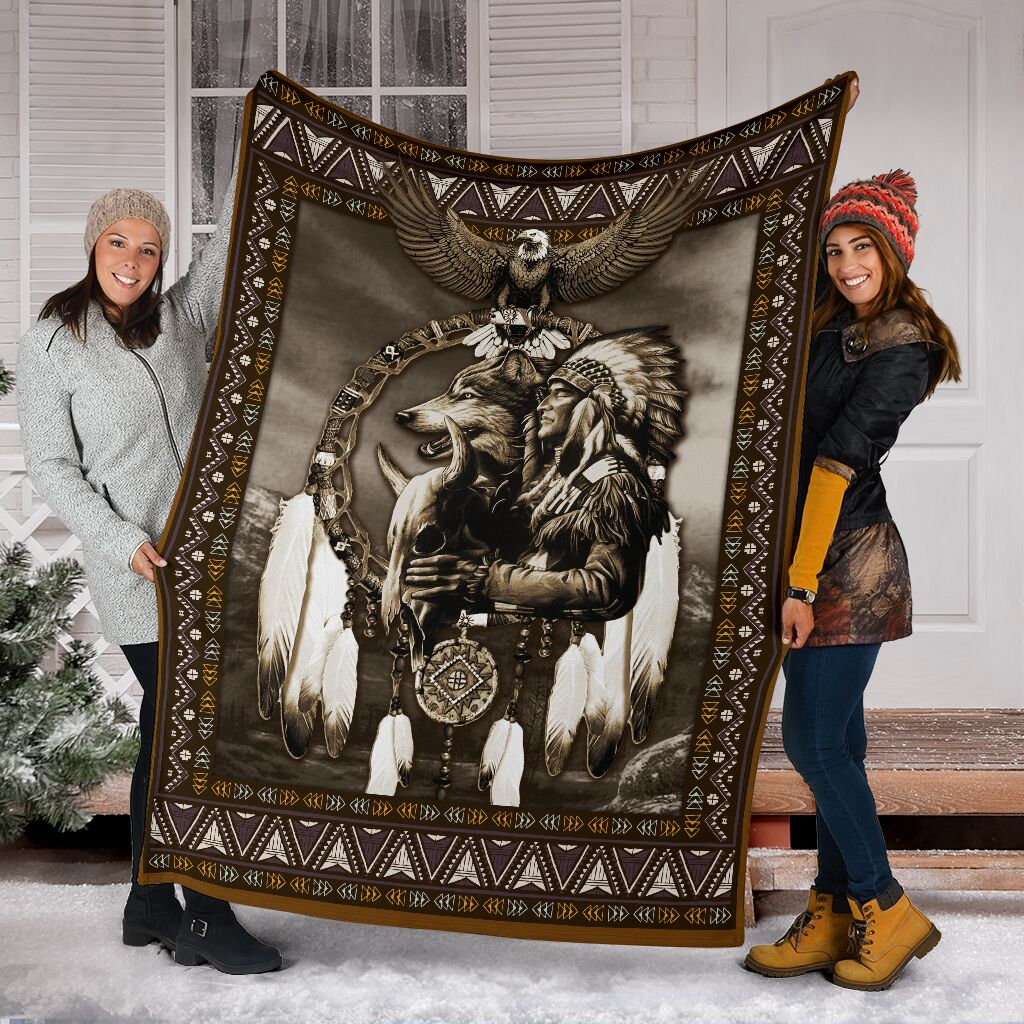 Native American Fleece Blanket