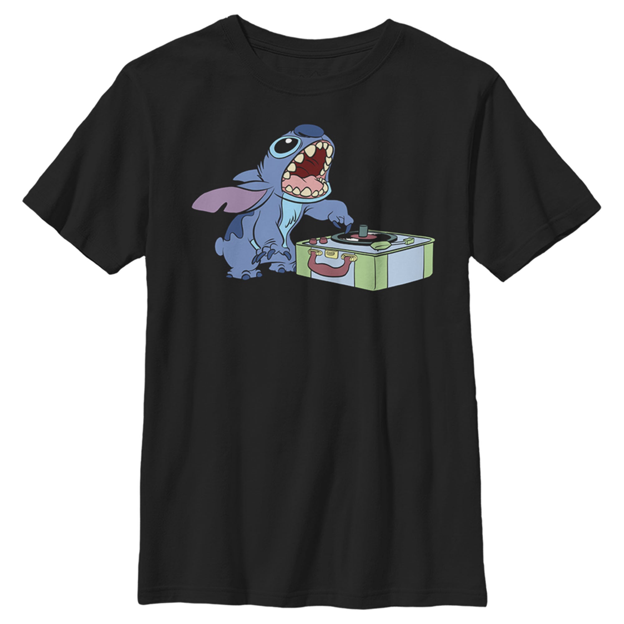 Boy’S Lilo & Stitch Dj Record Scratch Master T-Shirt