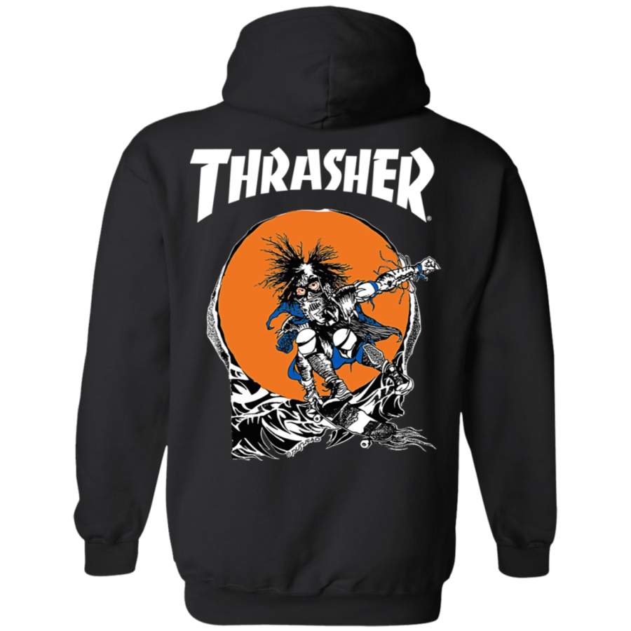 Thrasher Skate Outlaw Back print Pullover Hoodie