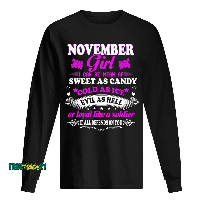 SWEET AS CANDY – NOVEMBER SHIRT Men’s Long Sleeved T-Shirt