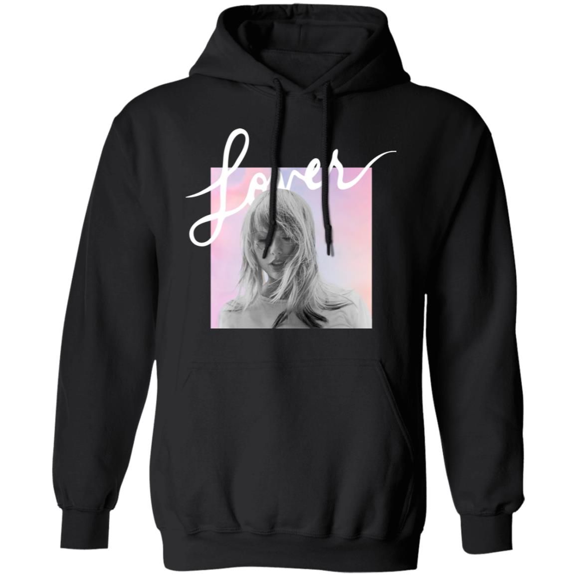 Taylor Swift Merch Black Hoodie With Album Cover Design