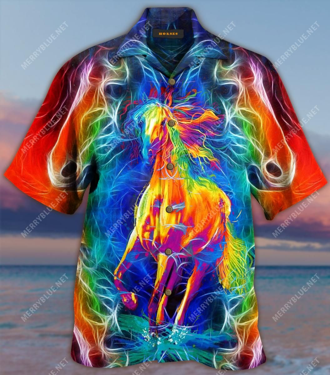 Amazing Horse Aloha Hawaiian Shirt Colorful Short Sleeve Summer Beach Casual Shirt For Men And Women