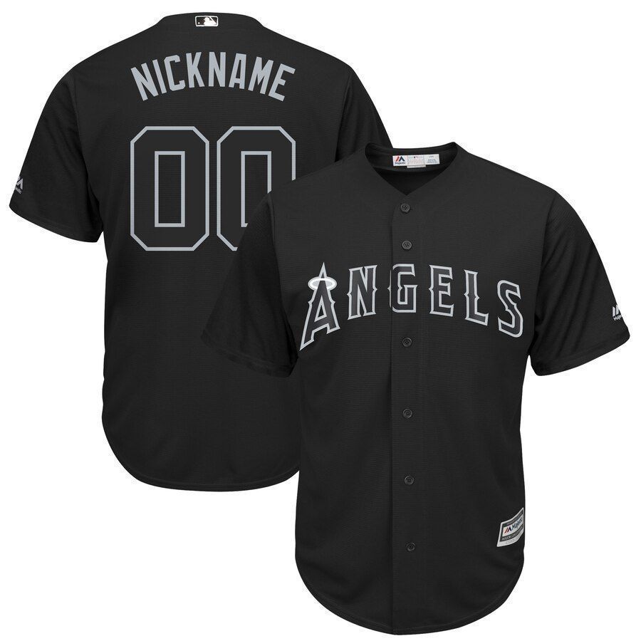 Los Angeles Angels Majestic 2021 Players Weekend Pick-A-Player Replica Roster Jersey Jersey Black 2021