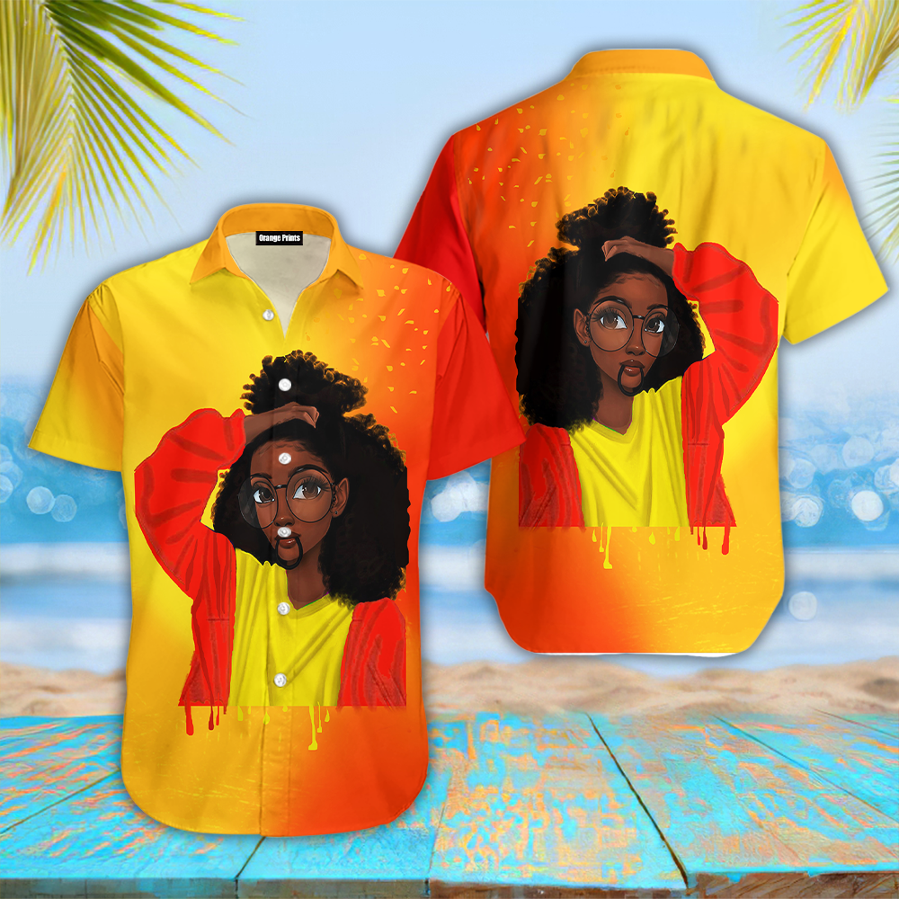 Cute Black Girl Hawaii Shirt For Men Women Adult Ha9836