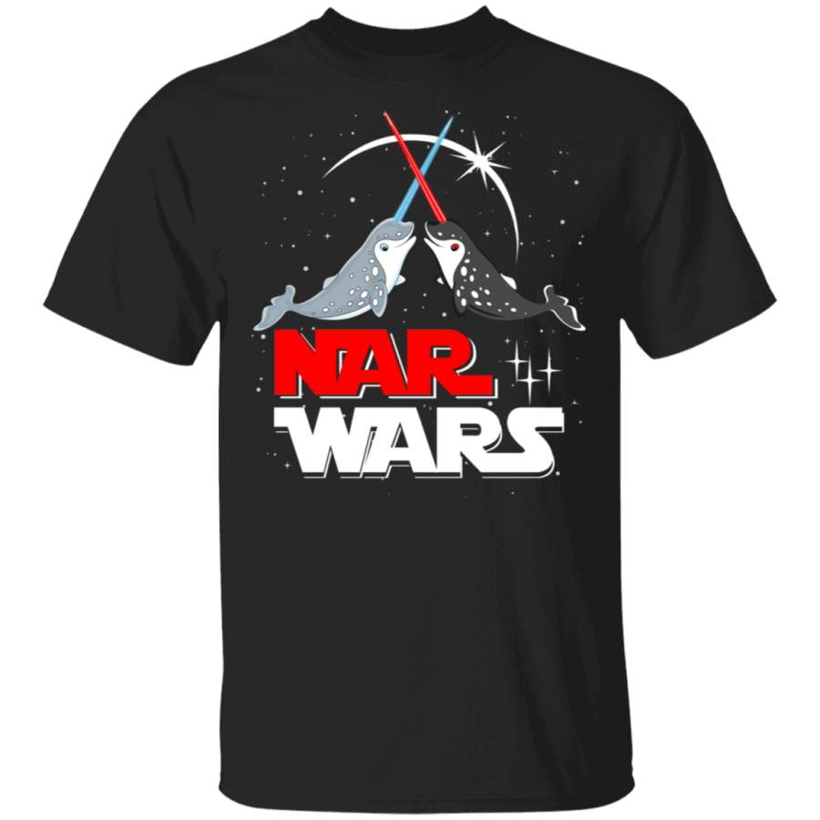 Nar Wars Cute Narwhal Star Animal LOver T-Shirt