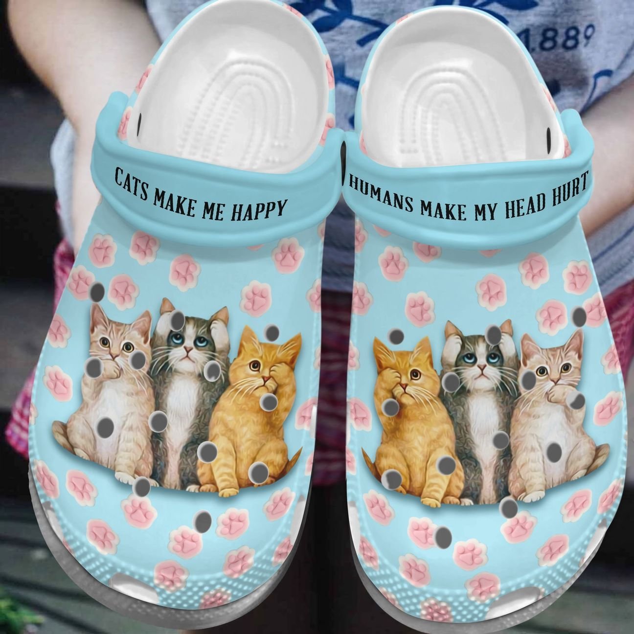 Cat Personalized Clog, Custom Name, Text, Color, Number Fashion Style For Women, Men, Kid, Print 3D Enjoy My Cats