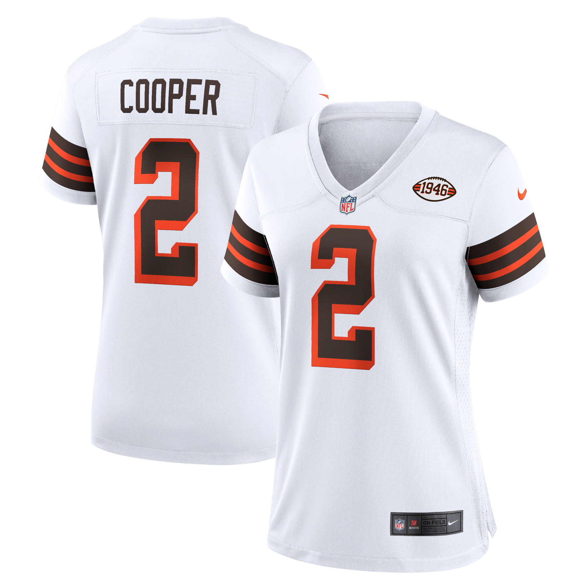 Women’s Cleveland Browns Amari Cooper White Alternate Game Jersey