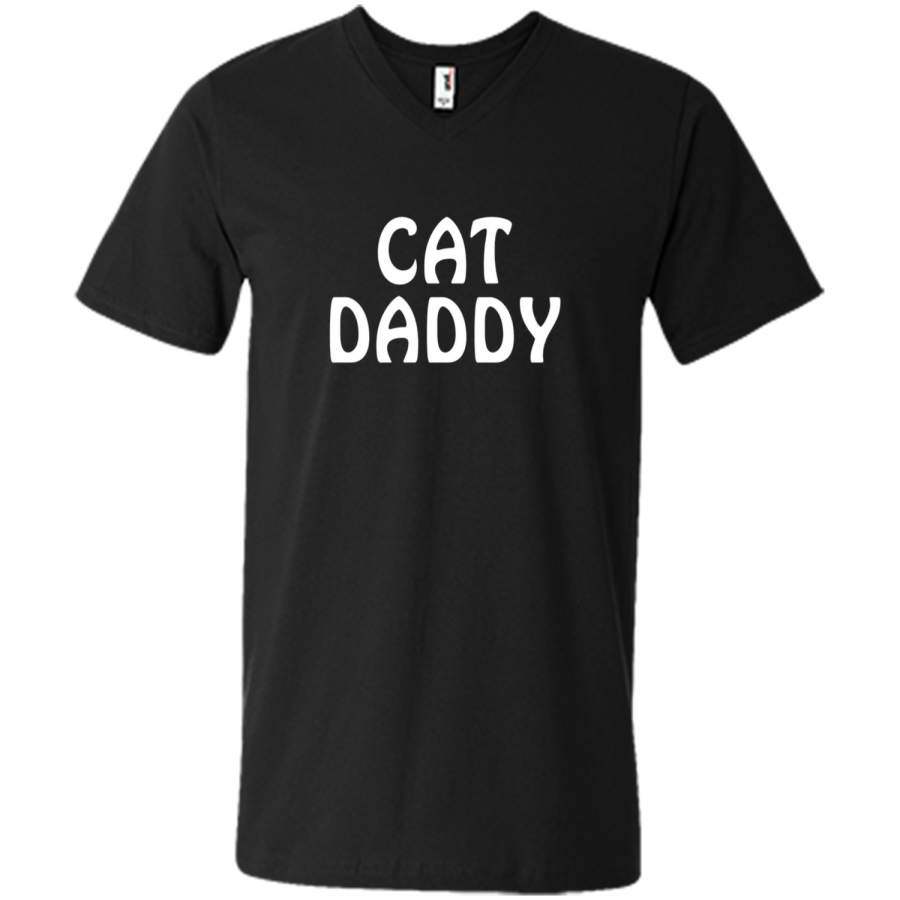 Men’s Cat Daddy Father of Kitten T-Shirt Men Cotton Short Sleeve t-shirt