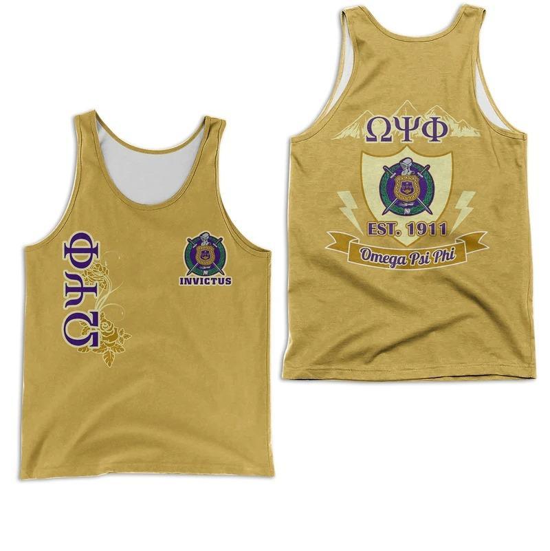 Wonderprint Tank Top Friendship Is Essential To The Soul Omega Psi Phi Men Tank Top