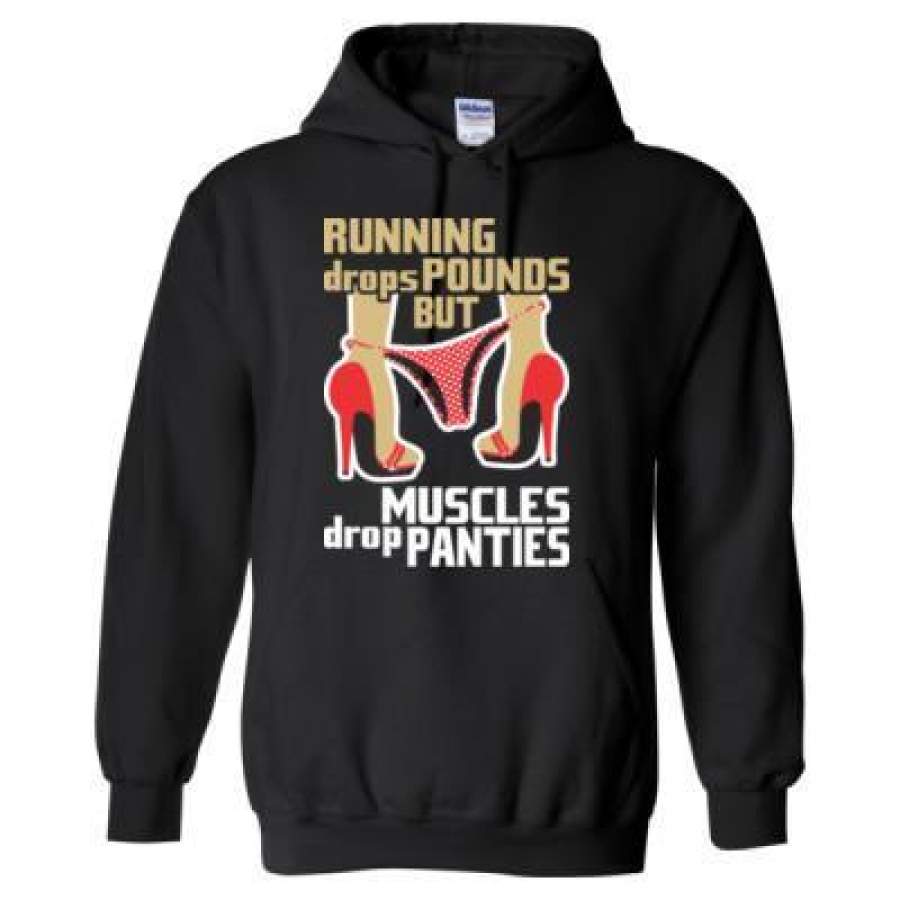 AGR Running Drops Pounds But Beards Drop Panties – Heavy Blend™ Hooded Sweatshirt