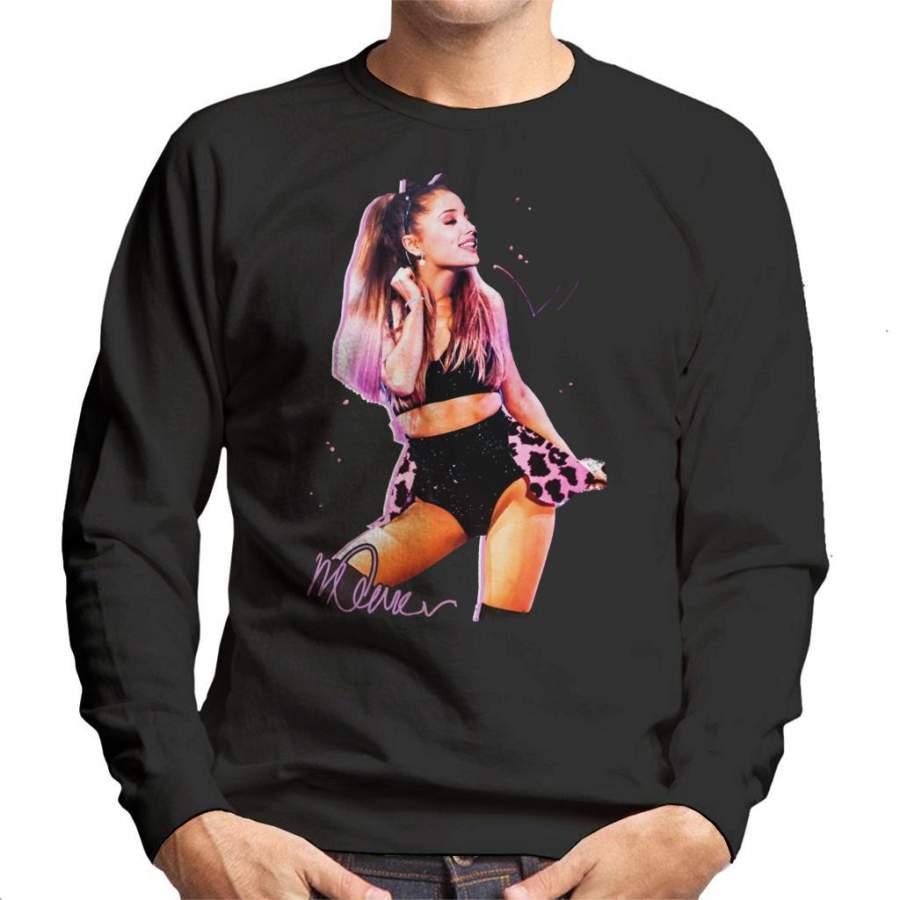 Sidney Maurer Original Portrait Of Ariana Grande Cat Ears Men’s Sweatshirt