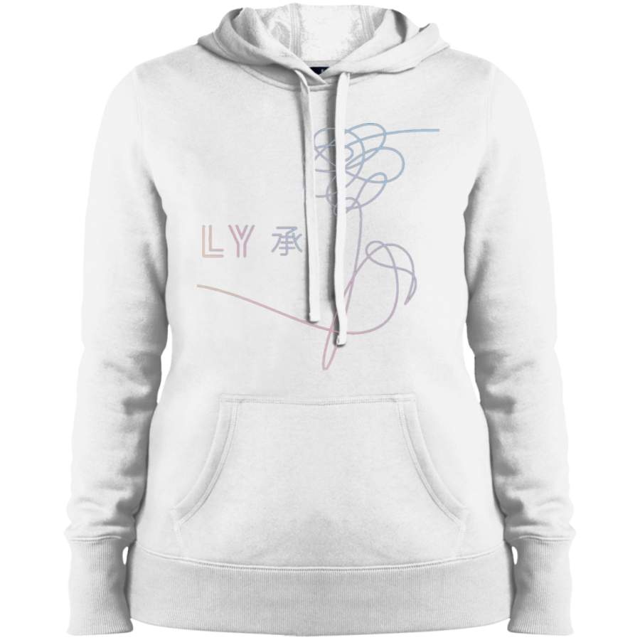 AGR BTS Love Yourself Ladies’ Pullover Hooded Sweatshirt