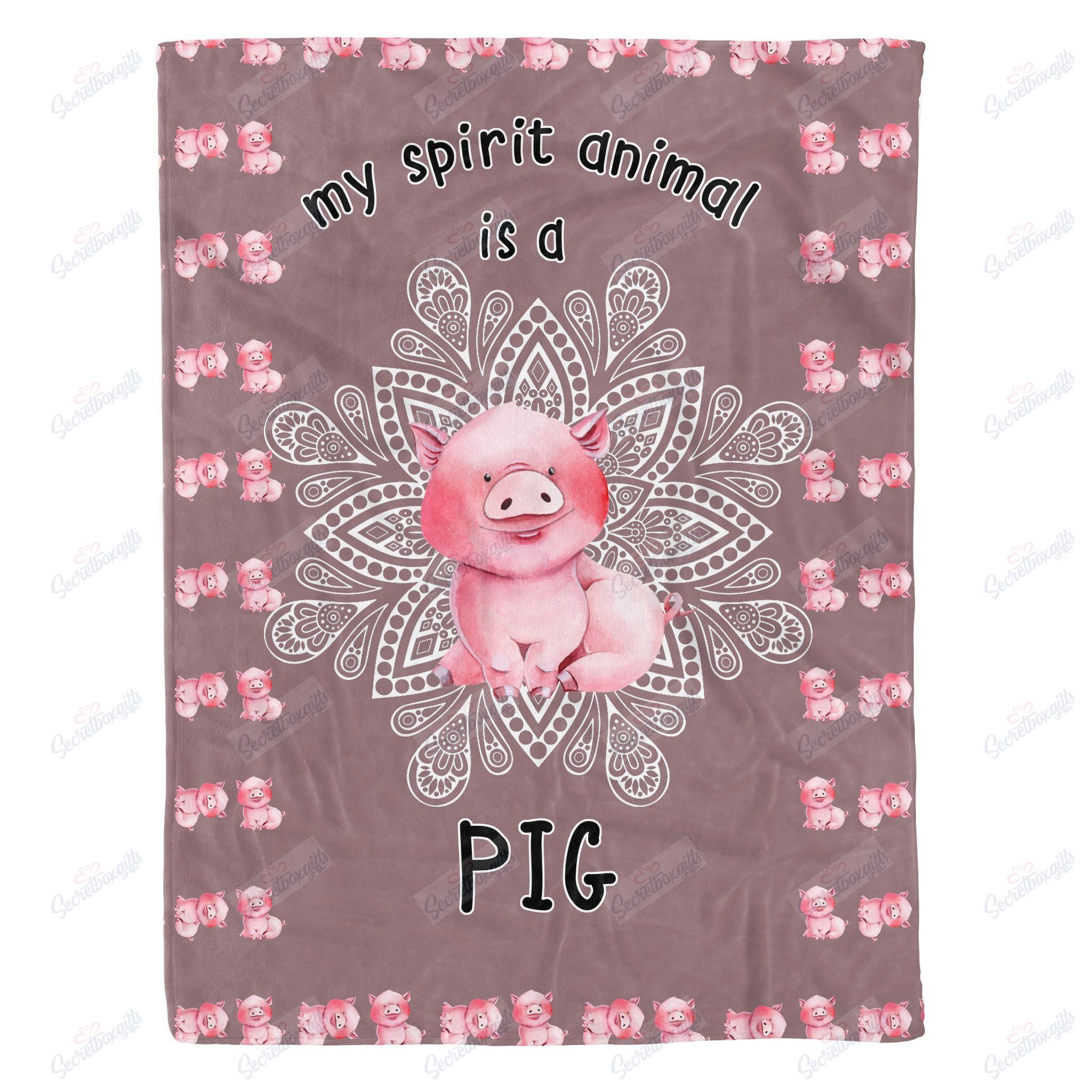 Spirit Animal Is A Pig Nt2712124Cl Fleece Blanket