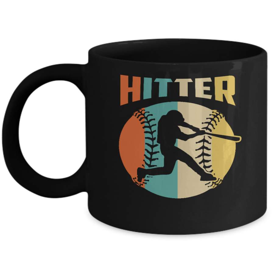 Classic Vintage Retro Style Hitter Baseball Mug