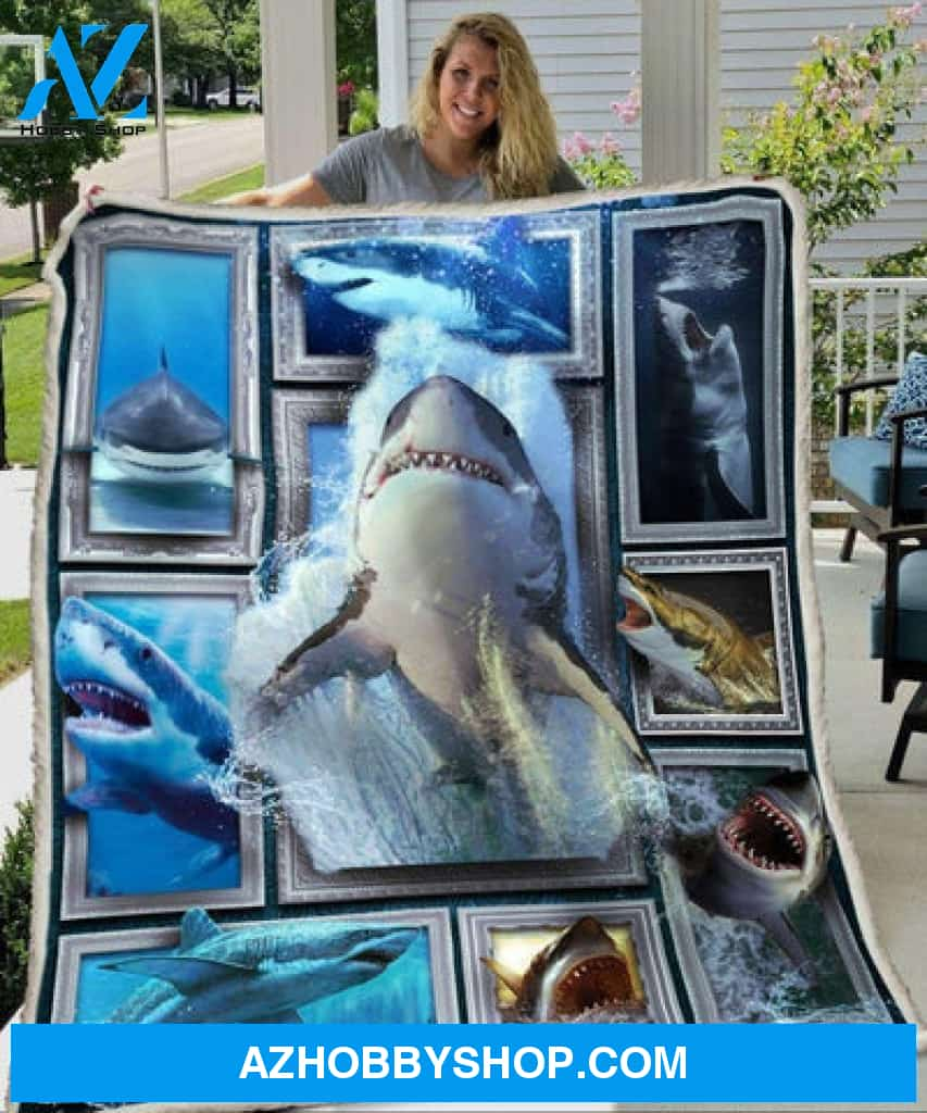 Shark Blanket, Shark Scary Fleece Blanket