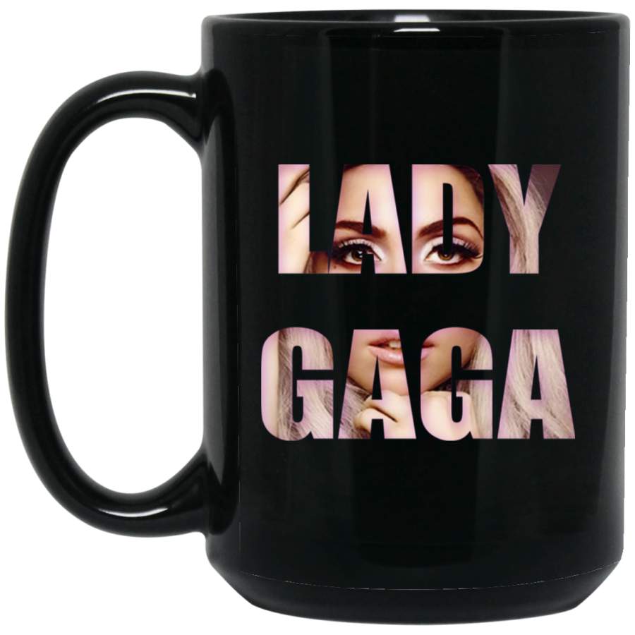 Women’s Lady Gaga love Black Big Mug