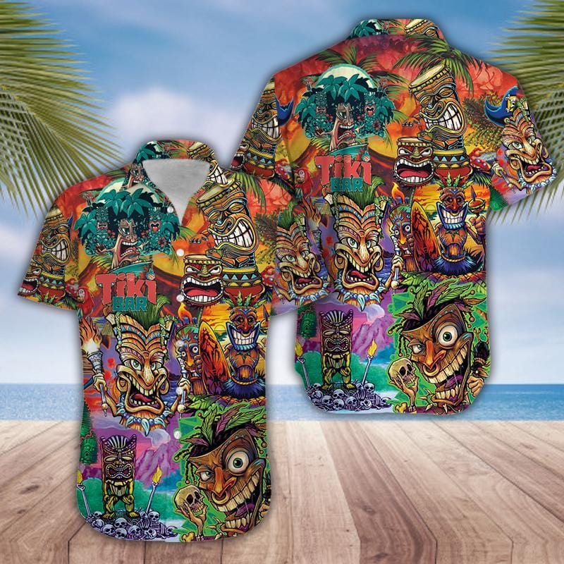 Hawaii Aloha Shirts Tiki Bar Chill Ha68072