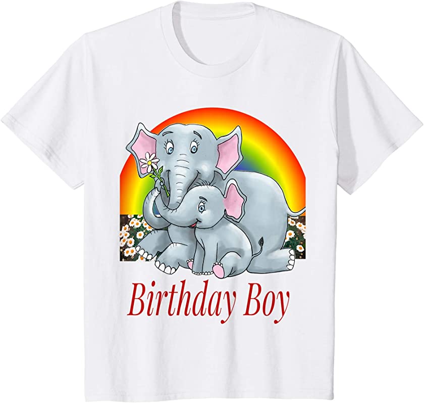 Kids Birthday Boy Elephant T-Shirt