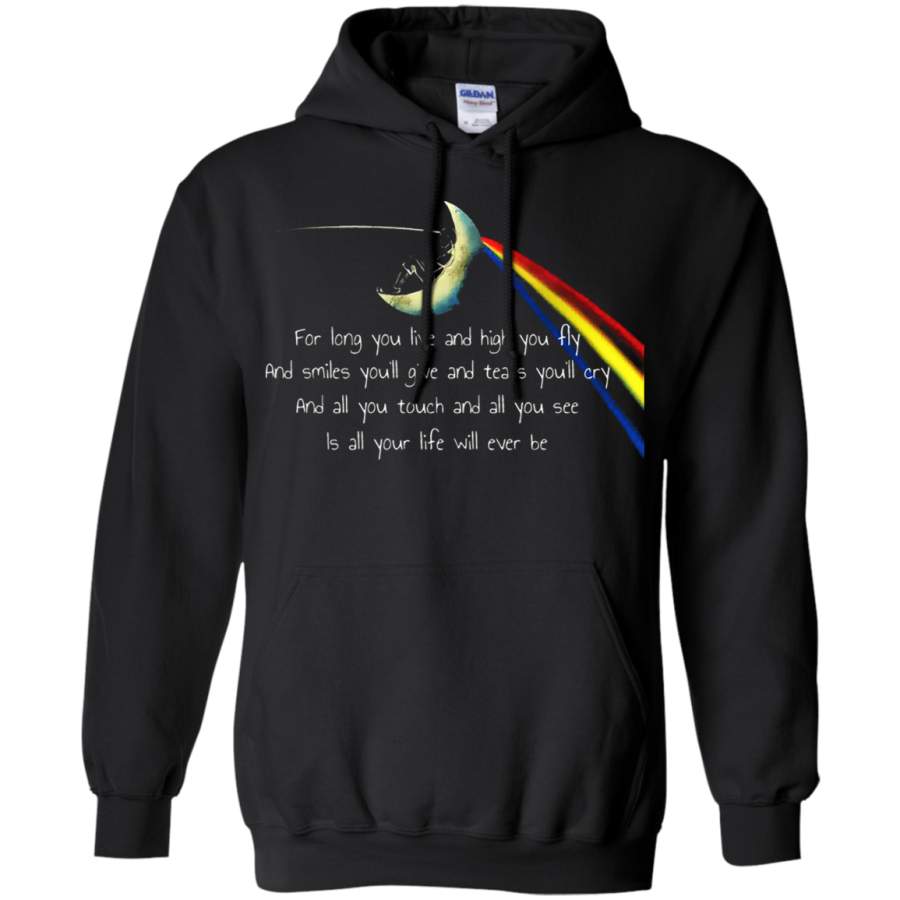 AGR All Your Life Will Ever Be Pink Floyd Breathe Lyric Hoodie