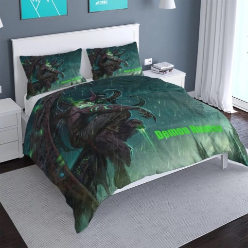 World Of Warcraft 2 Duvet Cover Pillowcase Home Decor 3D Bedding Set 546