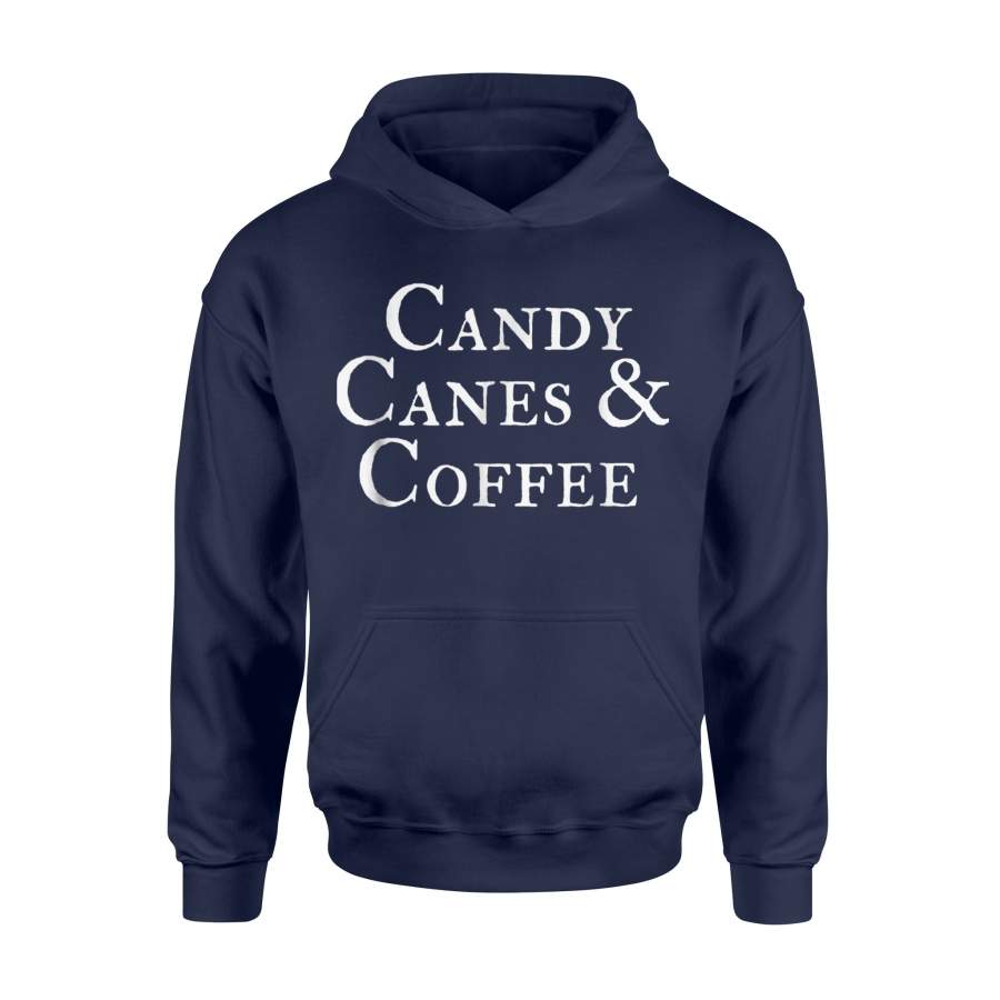 Candy Canes And Coffee Holiday Hoodie