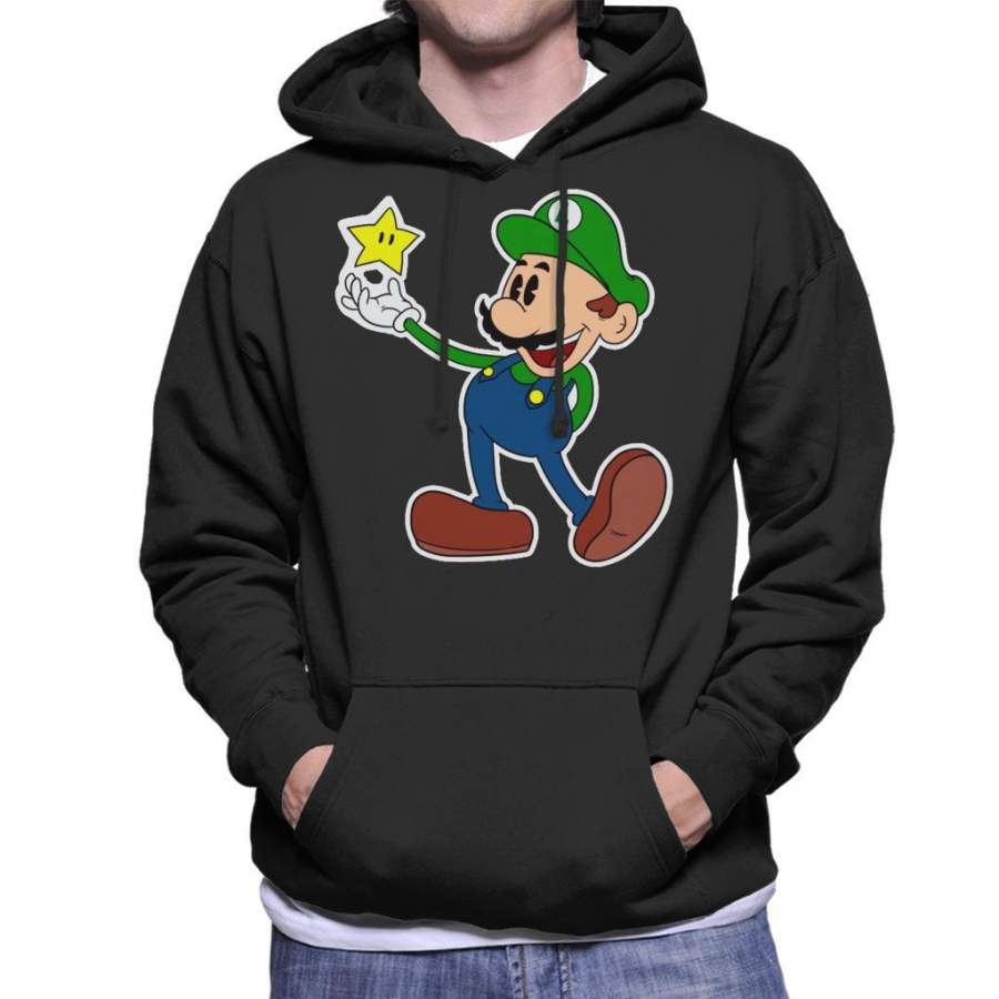 Super Mario Luigi My Star Men’s Hooded Sweatshirt