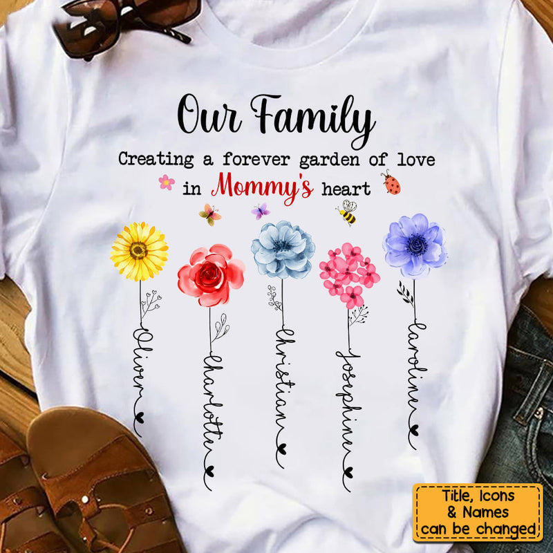 Gift For Mom Flowers Garden Shirt, Best Idea Gift For Mom , Mother’S Day Shirt Flower