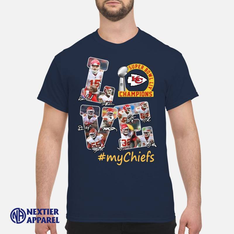 Love Kansas City Chiefs Champions super bowl LIV Shirt Classic Men’s T-Shirt