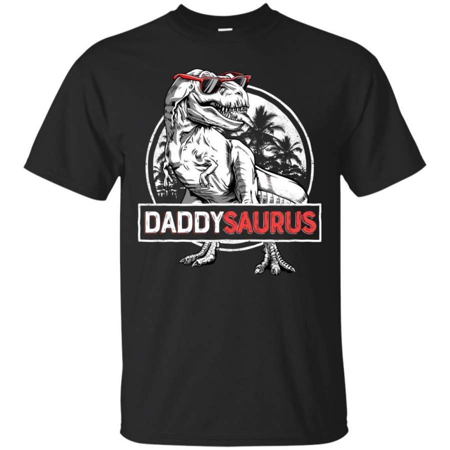 AGR Daddysaurus T shirt T rex Daddy Saurus Dinosaur Men Dad Papa