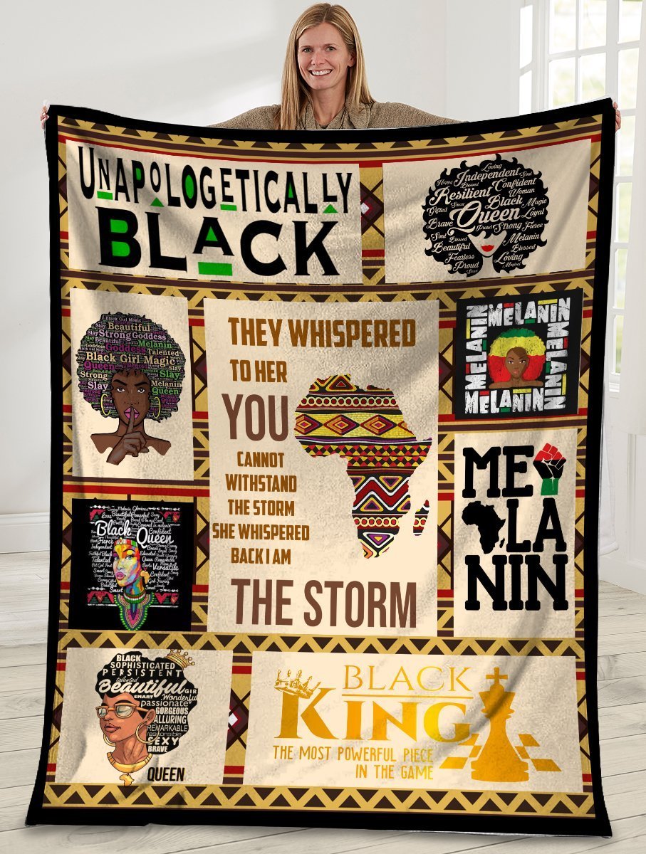 They Whispered To Her You Cannot Withstand The Storm Black African Women Customize Design, Personalized Fleece Blanket Print 3D