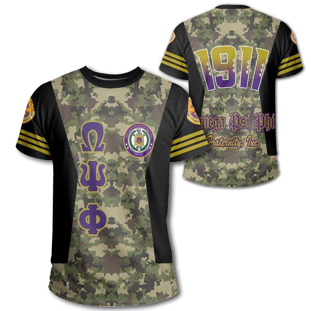 Fraternity Tshirt – Omega Psi Phi Fraternity Camouflage Tshirt