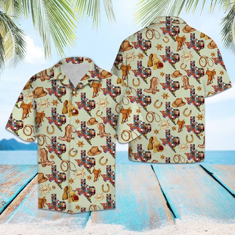 Texas Cowboy Hawaiian Shirt Ha57002