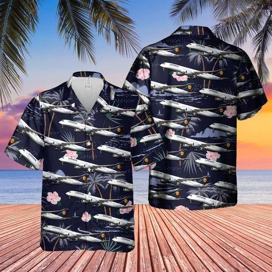 German Airline Lufthansa Airbus Aloha Hawaii Shirts For Men Women Ha97014