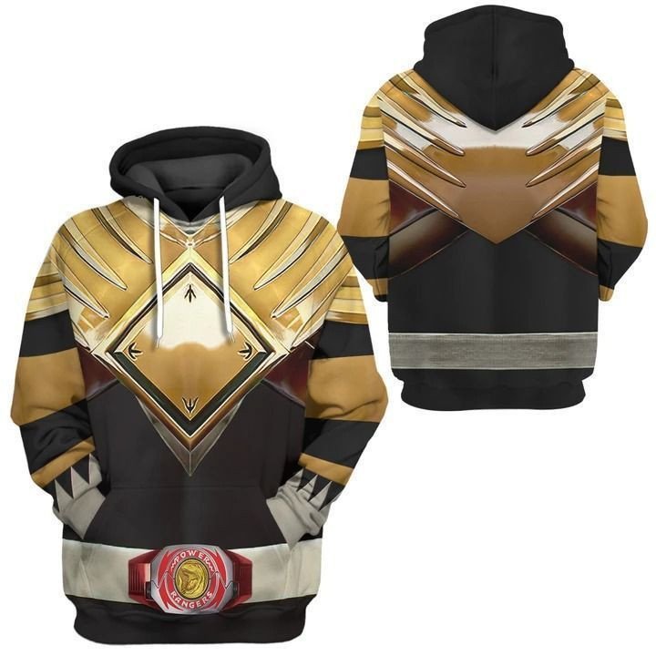 Unifinz Power Ranger Hoodie Mighty Morphin Black Power Rangers Custome Hoodie 2022